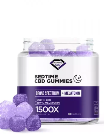 Diamond CBD – Broad Spectrum + Melatonin – Bedtime CBD Gummies – 1500X